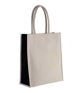 Taška (KIMOOD COTTON / JUTE TOTE BAG - 23L) > prírodná / čierna