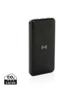 Bezdrôtová powerbanka z RCS recyklovaného plastu > čierna