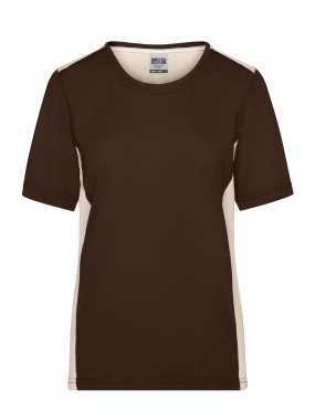 Dámske pracovné tričko(JN Ladies Workwear T-Shirt-Level 2)>hnedá / šedá (stone)>2XL