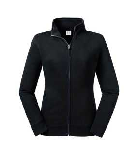 Dámska mikina (RUSSELL Ladies' Authentic Sweat Jacket)>čierna>S