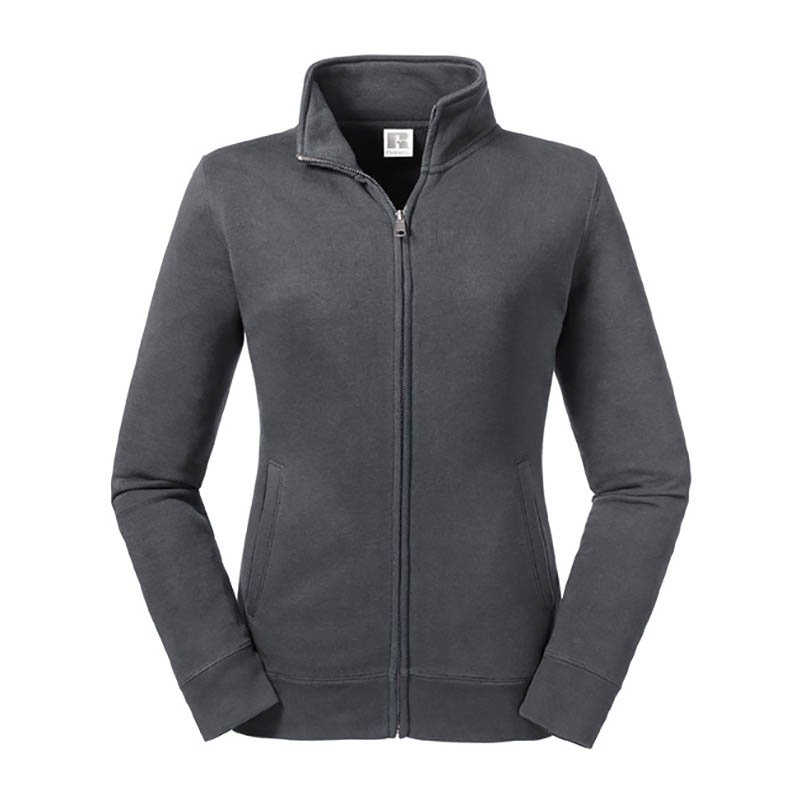 Dámska mikina (RUSSELL Ladies' Authentic Sweat Jacket)>sivá (convoy)>XS