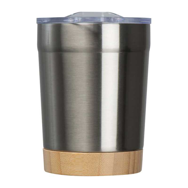 Recyklovaný oceľový pohár Turín, 300ml > šedá