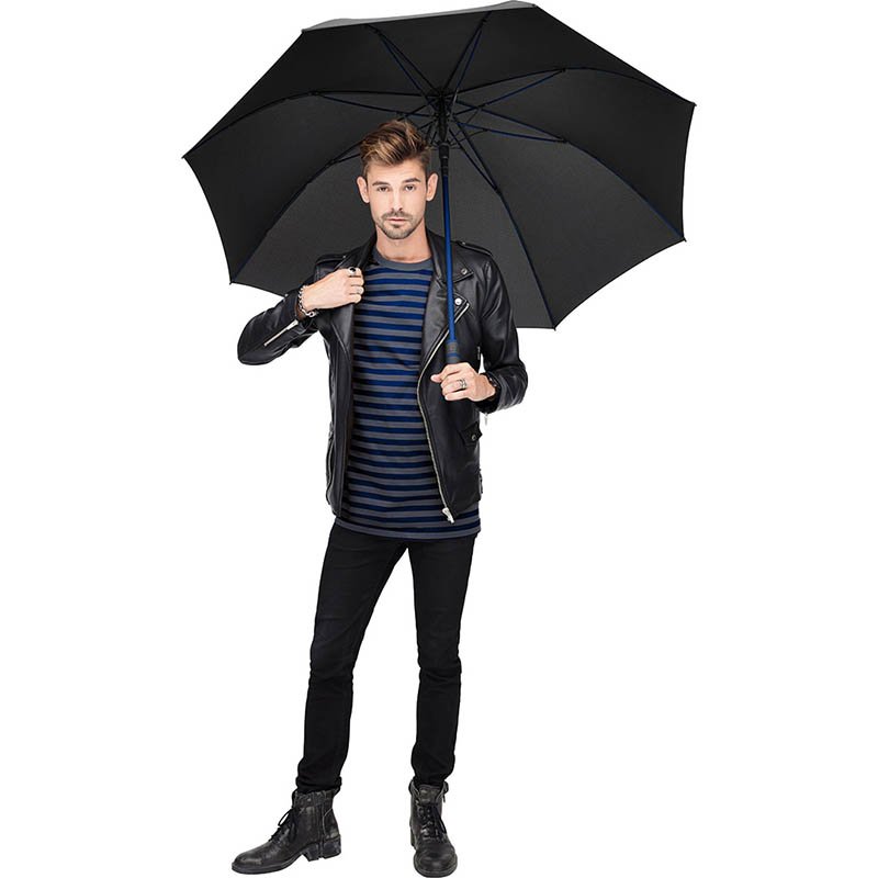 Dáždnik (FARE AC golf umbrella Style) > čierna / modrá (euro)