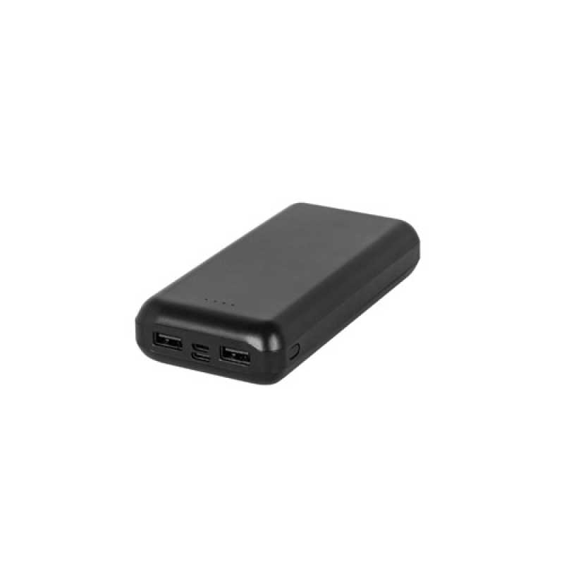 Power banka 20 000 mAh zo recyklovaného ABS (100 % rABS) > čierna
