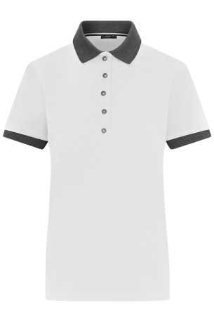 Dámska polokošeľa (DAIBER Ladies' Polo) > biela / šedá (anthracite melange) > XS