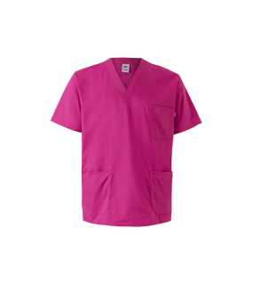 Pánske tričko (VELILLA STRETCH SCRUB TOP) > ružová (magenta) > S