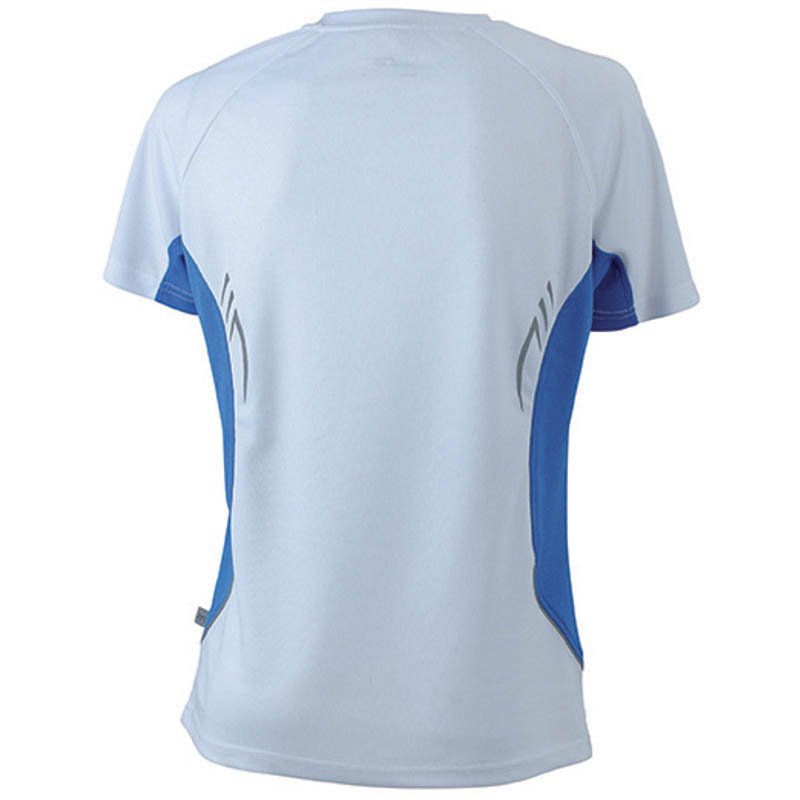 Dámske tričko (JN Ladies' Running-T) > biela / modrá (royal) > 2XL
