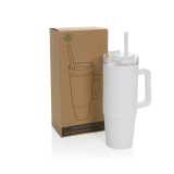 Termohrnček s madlom Tana 900ml z RCS recykl. plastu > biela
