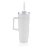 Termohrnček s madlom Tana 900ml z RCS recykl. plastu > biela