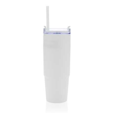 Termohrnček s madlom Tana 900ml z RCS recykl. plastu > biela