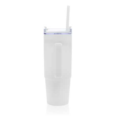 Termohrnček s madlom Tana 900ml z RCS recykl. plastu > biela