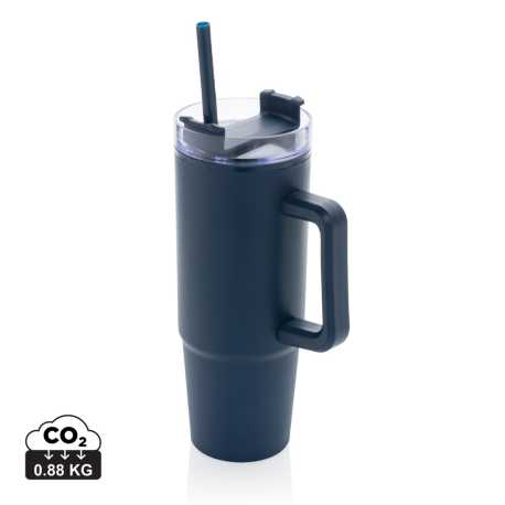 Termohrnček s madlom Tana 900ml z RCS recykl. plastu > modrá (navy)