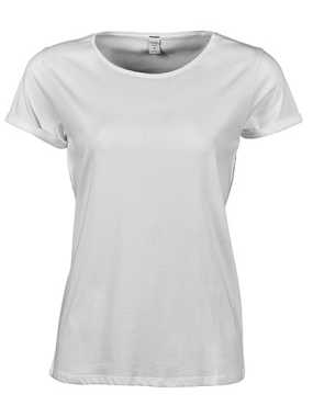 Dámske tričko (Tee Jays Womens Roll-Up Tee) > biela > L