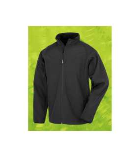 Pánska bunda (RESULT Recycled Mens 2-Layer Printable Softshell Jacket) > čierna > M