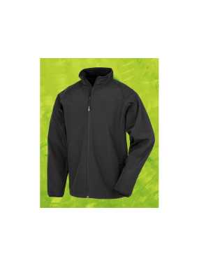 Pánska bunda (RESULT Recycled Mens 2-Layer Printable Softshell Jacket) > čierna > M