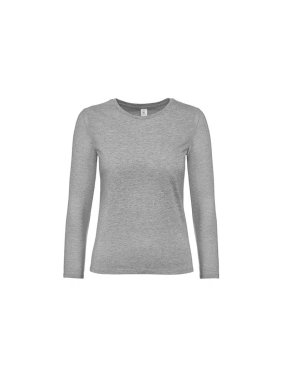 Dámske tričko (B&C E190 LSL /WOMEN) > šedá(sport) > 3XL