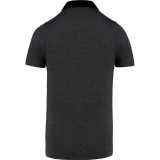 Pánska polokošeľa(Kariban"MEN'S TWO-TONE JERSEY POLO SHIRT")>šedá(heather grey)/čierna>L