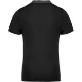 Pánska polokošeľa(Kariban"MEN'S TWO-TONE JERSEY POLO SHIRT")>čierna/šedá(dark heather)>L