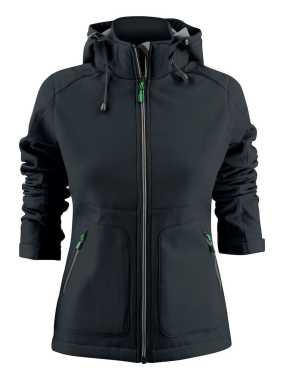 Dámska bunda (PRINTER ESSENTIALS KARTING SOFTSHELL LADY) > čierna > L