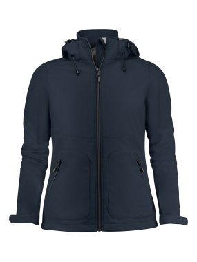 Dámska bunda (PRINTER ESSENTIALS KARTING SOFTSHELL LADY) > modrá (dark navy) > M