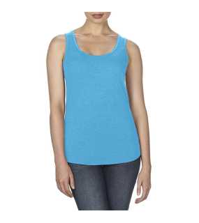 Dámske tielko (ANVIL WOMEN S TRI-BLEND RACERBACK TANK)>modrá (caribbean heather)>2XL