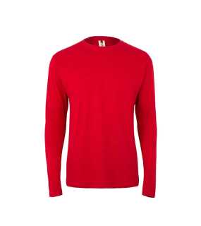 Pánske tričko (MUKUA LONG SLEEVE T-SHIRT 155) > červená > M