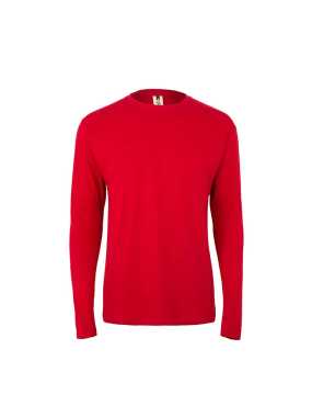 Pánske tričko (MUKUA LONG SLEEVE T-SHIRT 155) > červená > 5XL