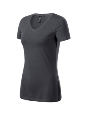 Dámske tričko (MALFINI Premium Action V-neck) > šedá (light anthracite) > XL