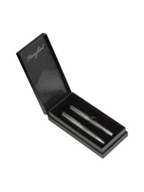 Matná písacia sada Ferraghini > šedá (potlač loga v cene)