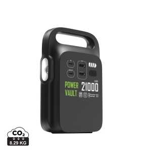 Prenosná nabíjacia stanica Power Vault 21000mAh z RCS RPET > čierna