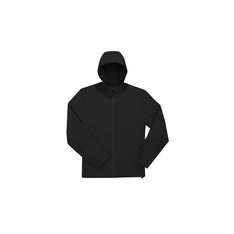 Unisex bunda (B&C Reset 3Lr Hooded Softshell) > čierna > 4XL