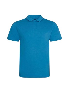 Pánska polokošeľa (Just Polos TRI-BLEND POLO) > modrá (sapphire heather) > S