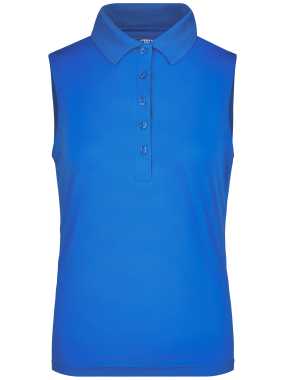 Dámska polokošeľa (JN Ladies' Active Polo Sleeveless) > modrá (cobalt) > M