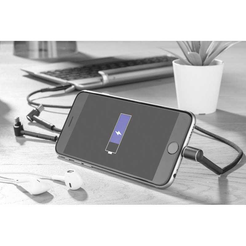 Kábel USB 6 v 1 > čierna