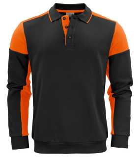 Pánska polokošeľa (PRINTER PRIME POLOSWEATER) > čierna / oranžová > L