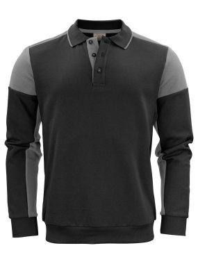 Pánska polokošeľa (PRINTER PRIME POLOSWEATER) > čierna / šedá (anthracite) > 5XL
