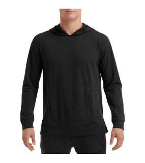 Unisex mikina (Anvil"UNISEX LIGHT TERRY HOOD") > čierna > L