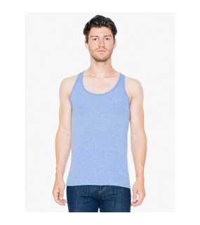 Unisex tielko (AMERICAN APPAREL UNISEX TRI-BLEND TANK TOP) > modrá (athletic) > S