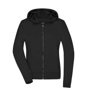 Dámska bunda (JN Ladies Hooded Softshell Jacket) > čierna / čierna > M