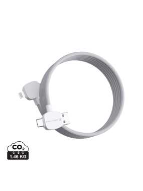 Magnetický kábel Urban Vitamin Stockton 65W z rec. TPE/PET > biela