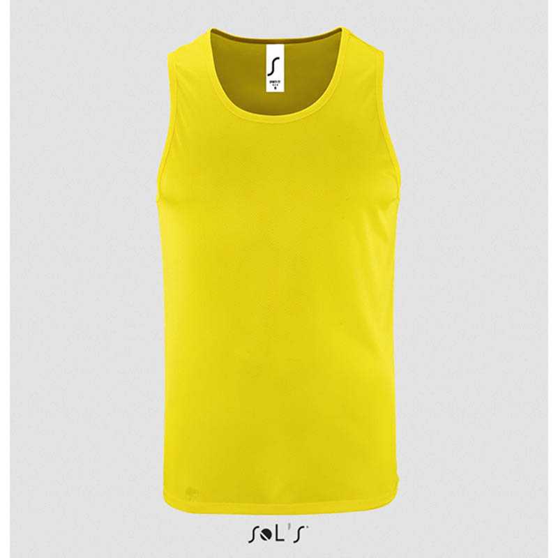 Pánske tielko (SOL'S SPORTY TT MEN - SPORTS TANK TOP) > žltá (neon) > L