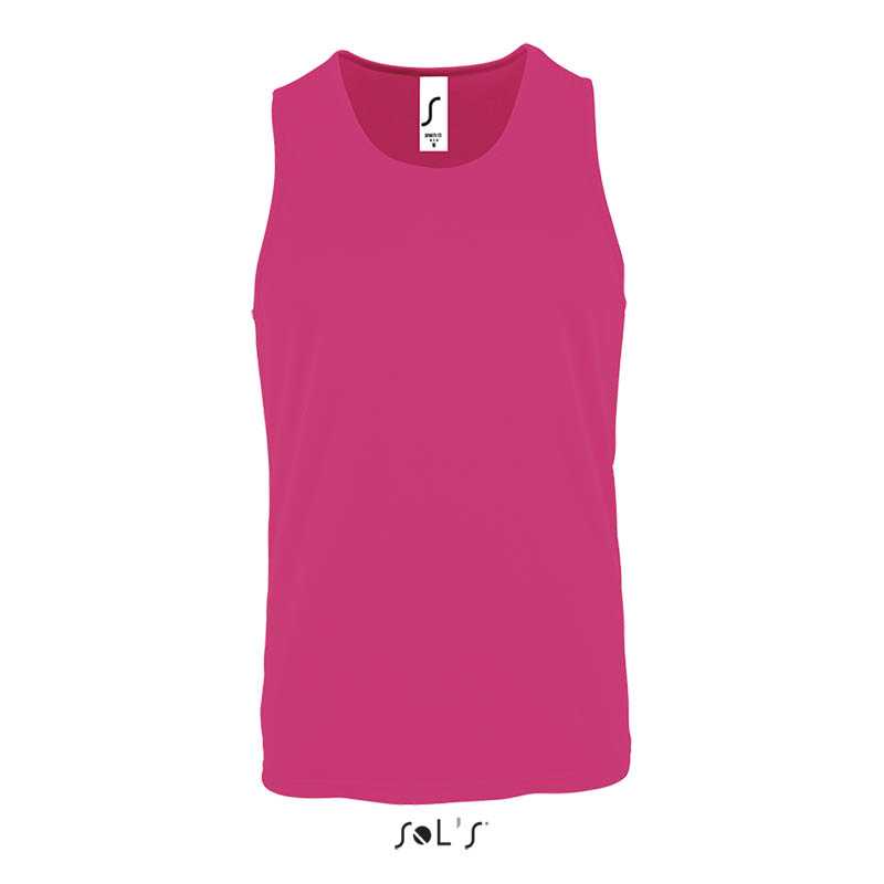 Pánske tielko (SOL'S SPORTY TT MEN - SPORTS TANK TOP) > ružová (neon) > S