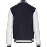 Detská mikina (KARIBAN KIDS TEDDY FLEECE JACKET) > modrá (navy) / biela > 10/12