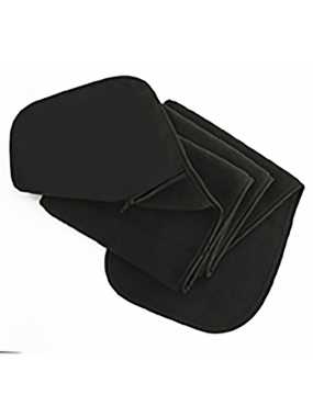 Unisex šál (RESULT POLARTHERM™ SCARF WITH ZIP) > čierna