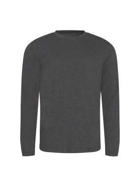Pánske tričko (Just Ts LONG SLEEVE TRI-BLEND T) > šedá (charcoal heather) > M