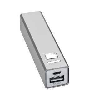 Kovový Power Bank 2200mAh Port Hope > šedá