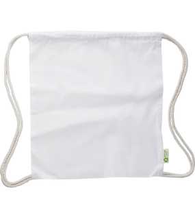 Sťahovacie vrecúško z recyklovanej bavlny > biela