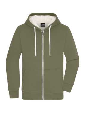 Pánska mikina (JN Men's Doubleface Jacket) > zelená (olive) / prírodná > XL