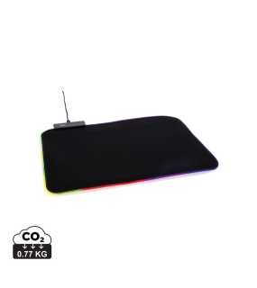 RGB herná podložka pod myš > čierna