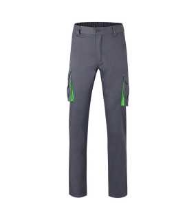 Pánske nohavice (VELILLA TWO-TONE STRETCH TROUSERS) > šedá / zelená (lime) > 34